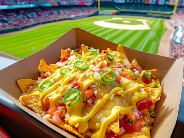 Game Day Nachos at Baseball Stadium