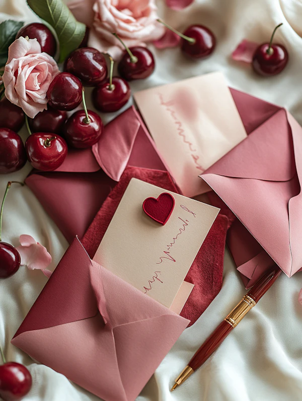 Romantic Envelopes and Roses