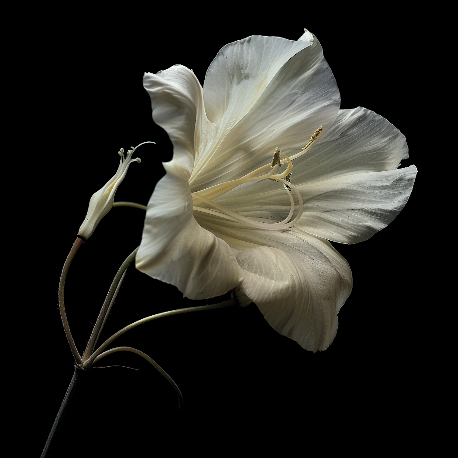 Elegant White Amaryllis