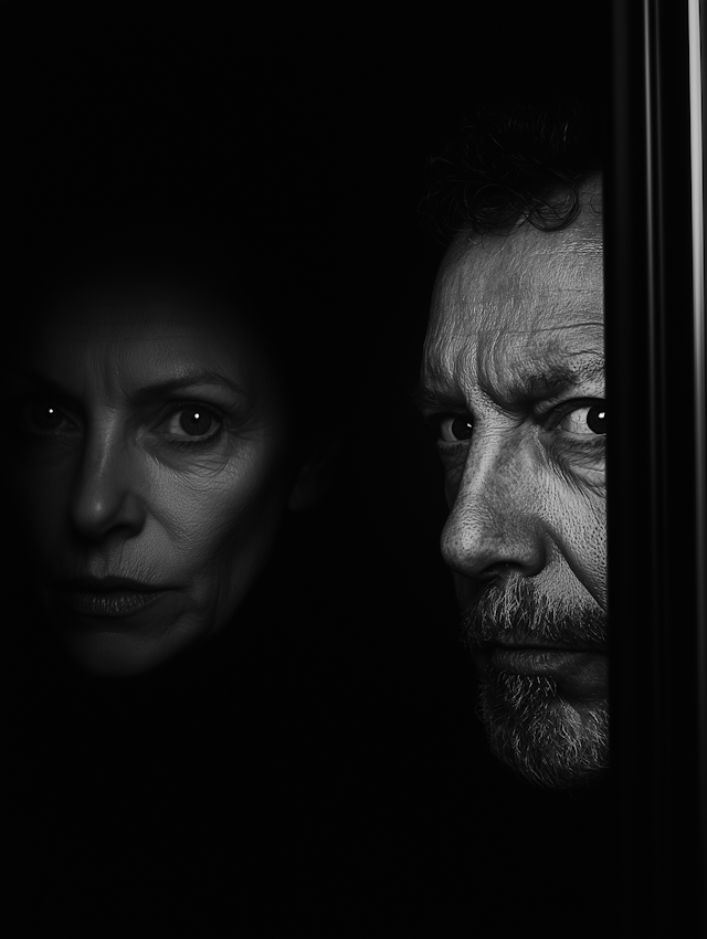 Dramatic Portrait of Man and Woman