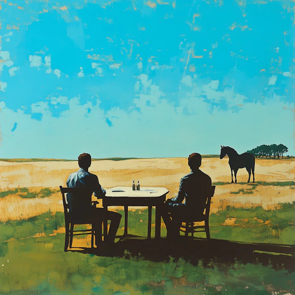 Silhouettes in Field