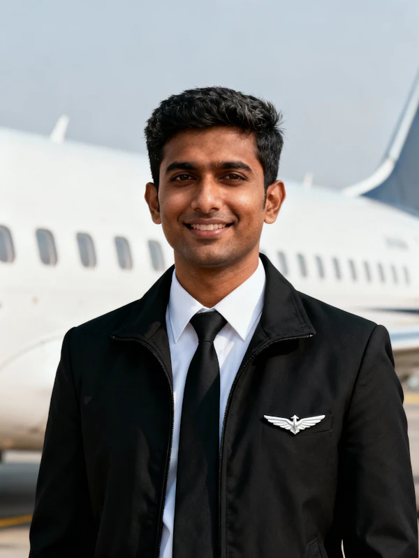 Pilot on Tarmac
