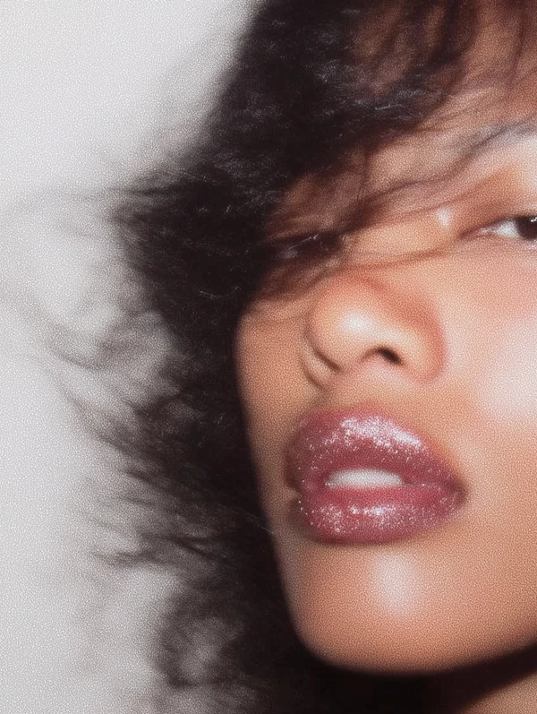 Glossy Lips Close-Up