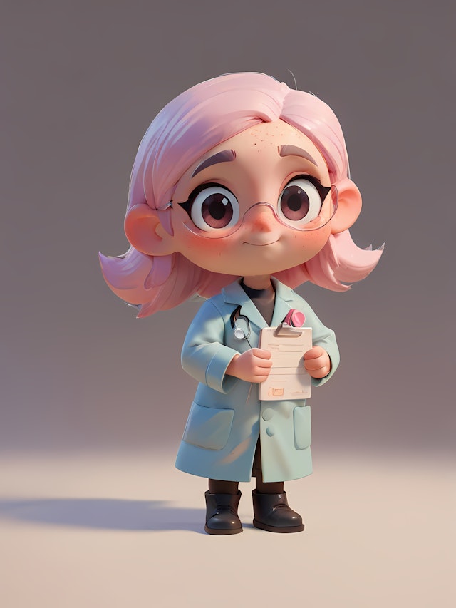 Cartoon Doctor Portrait