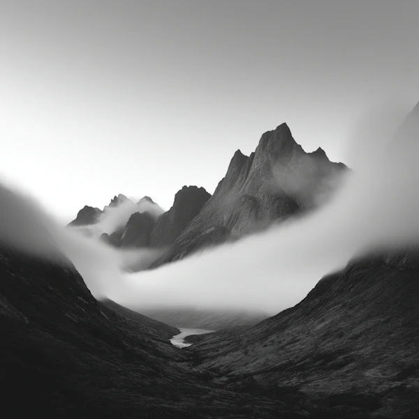 Misty Mountain Peaks