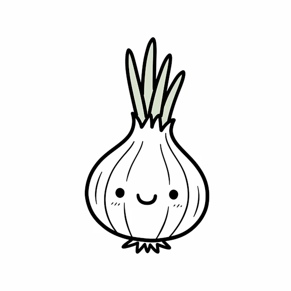 Smiling Cartoon Onion