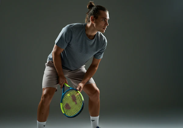 Tennis Player in Action