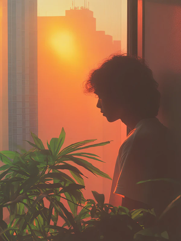 Sunset Silhouette Scene