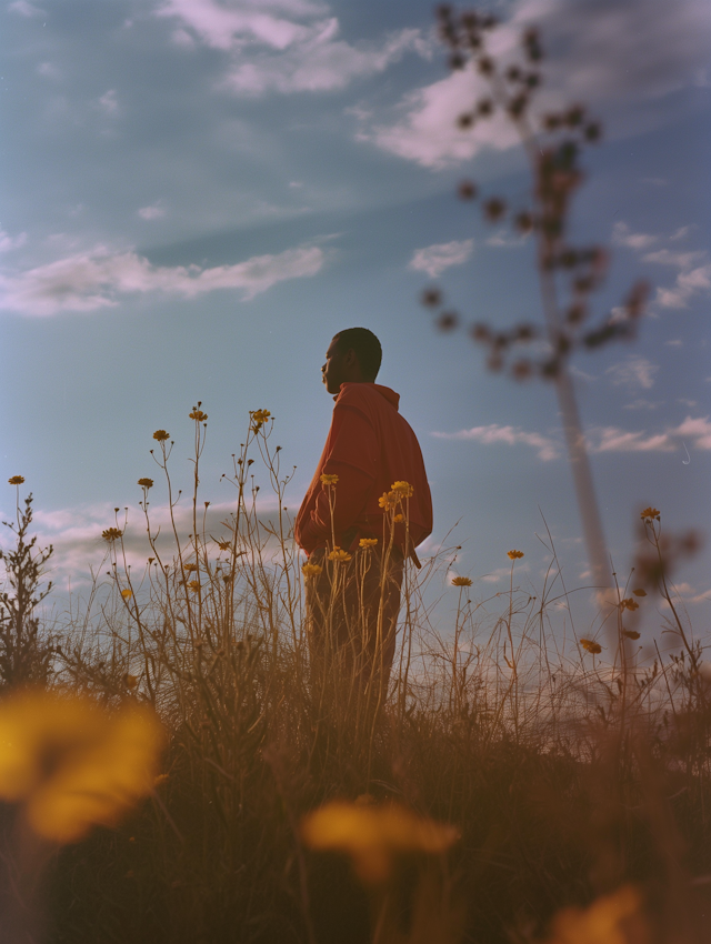 Serene Contemplation in Nature