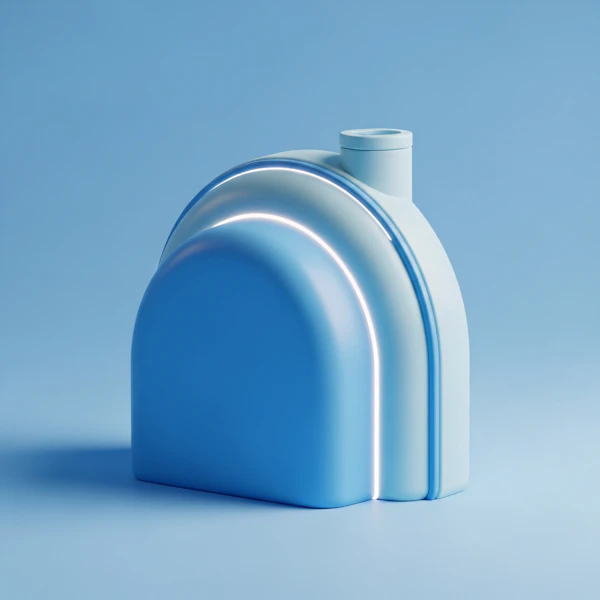 Futuristic Blue Object
