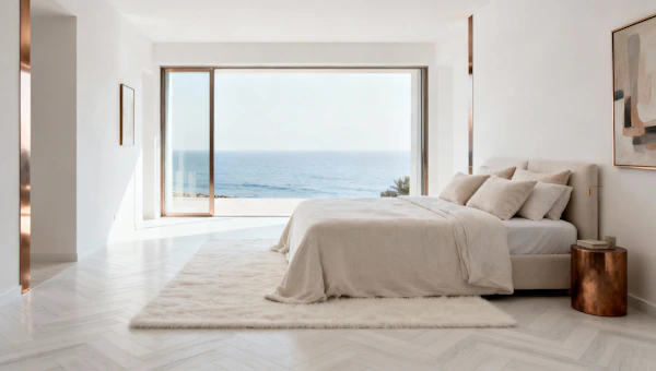 Minimalist Ocean Bedroom