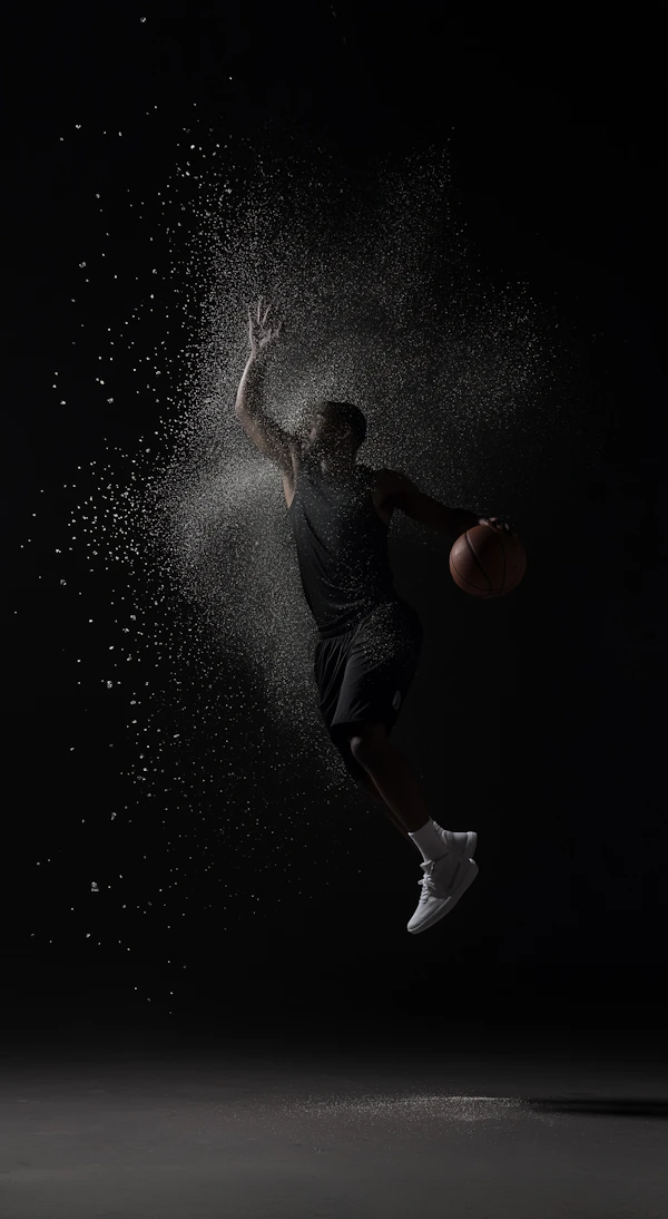 Basketball Action Shot