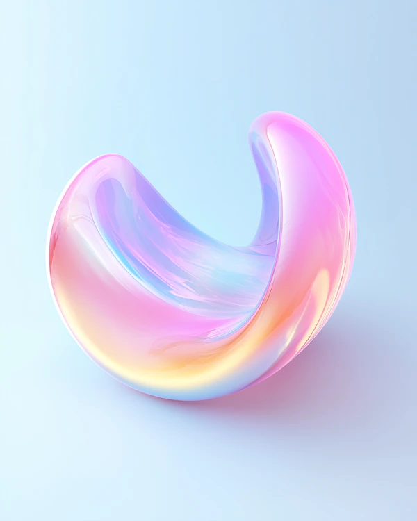 Abstract 3D Crescent