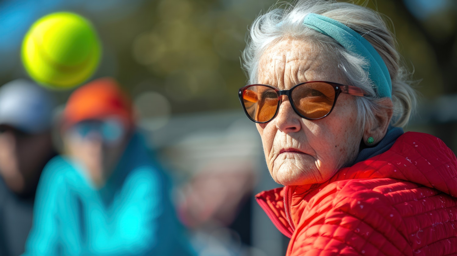 Thoughtful Elderly Woman in Sunlight