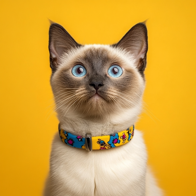 Siamese Cat with Blue Eyes