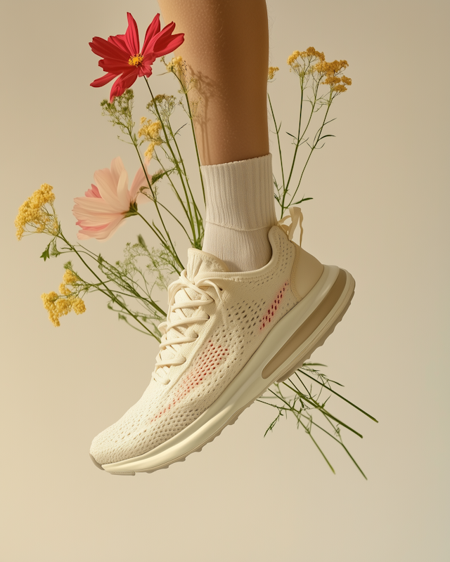 Sneaker with Flowers