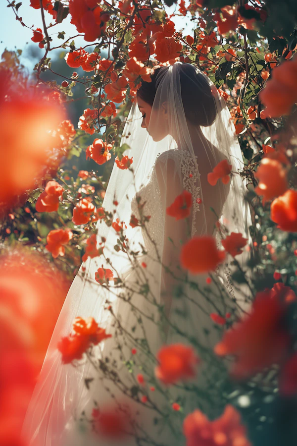 Bride in Garden