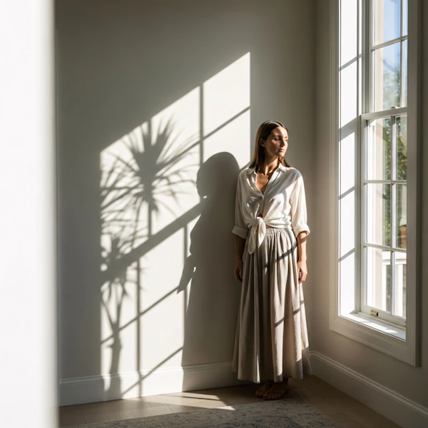 Sunlit Minimalist Room