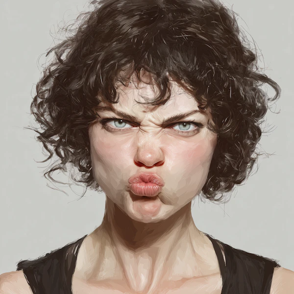 Humorous Expression Portrait