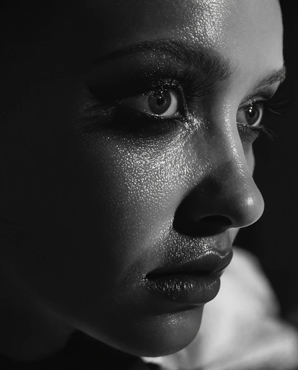 Dramatic Portrait Close-Up