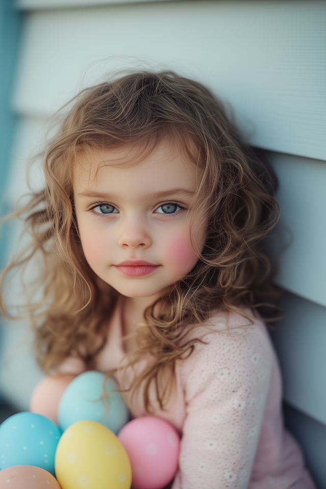 Child with Pastel Eggs