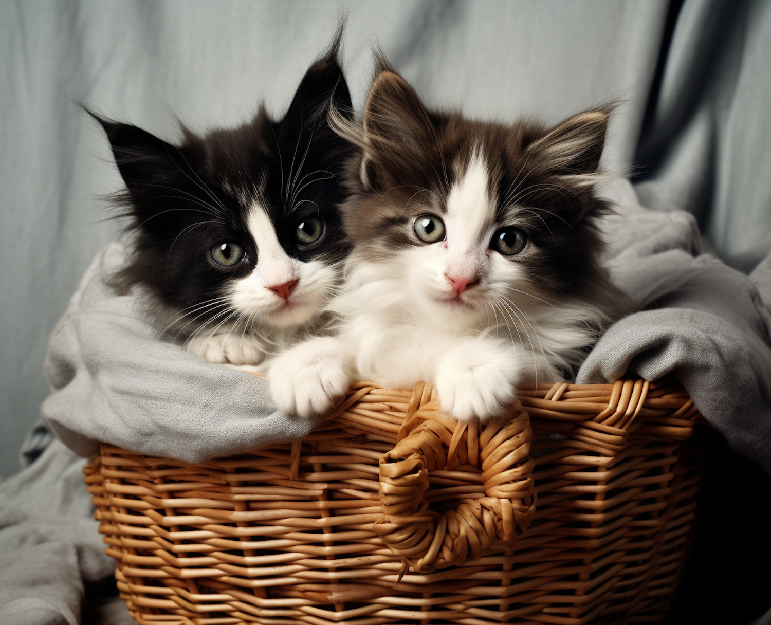 YinYang Basket Kittens