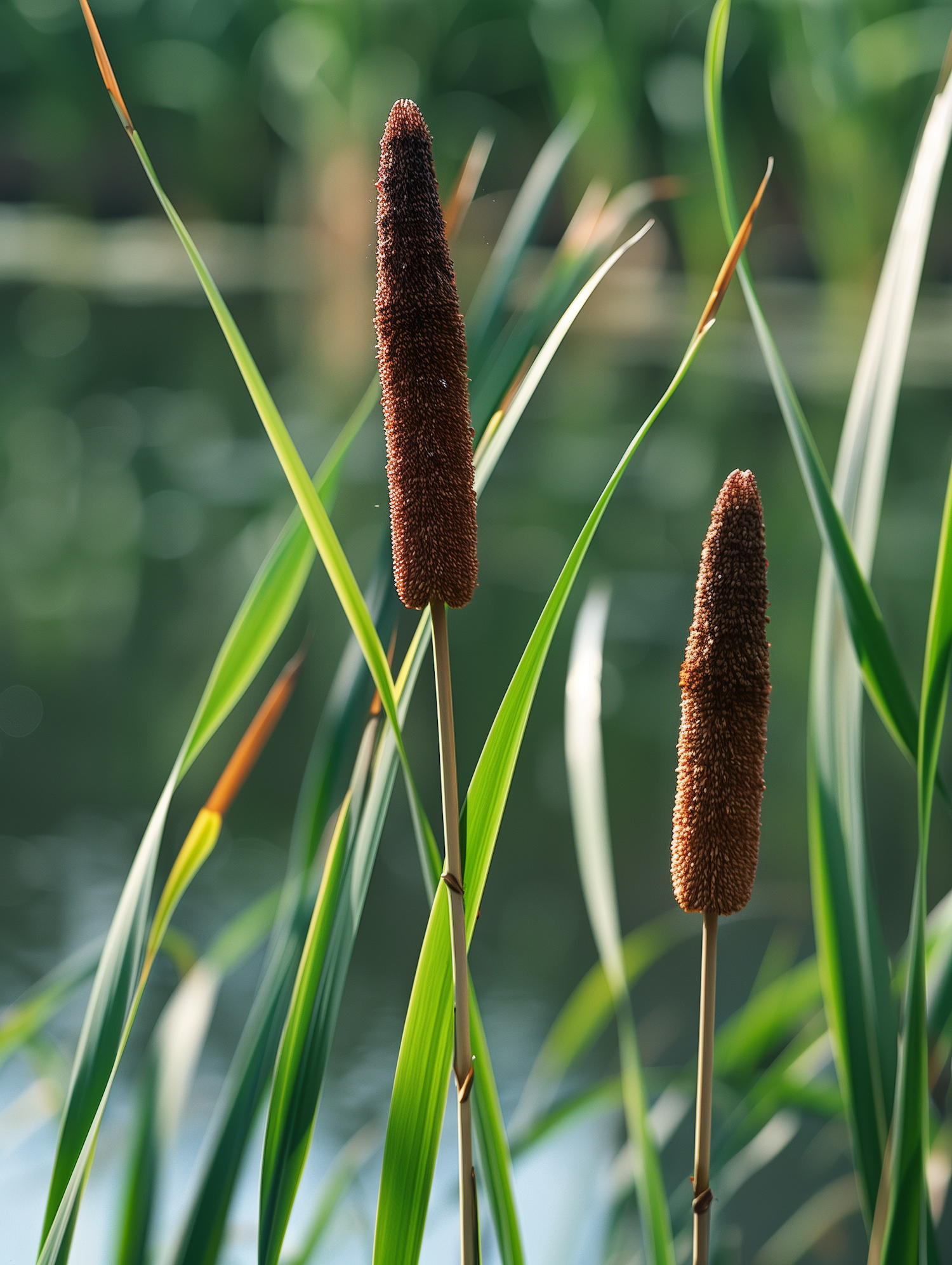 Tranquil Wetland Cattails