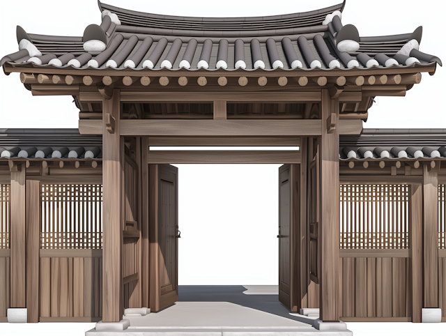 Traditional Wooden Gate