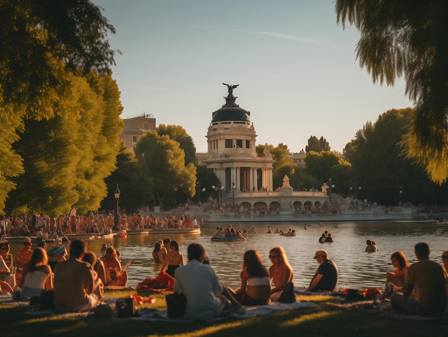 Golden Afternoon at the Historical Lakeside