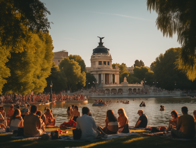 Golden Afternoon at the Historical Lakeside