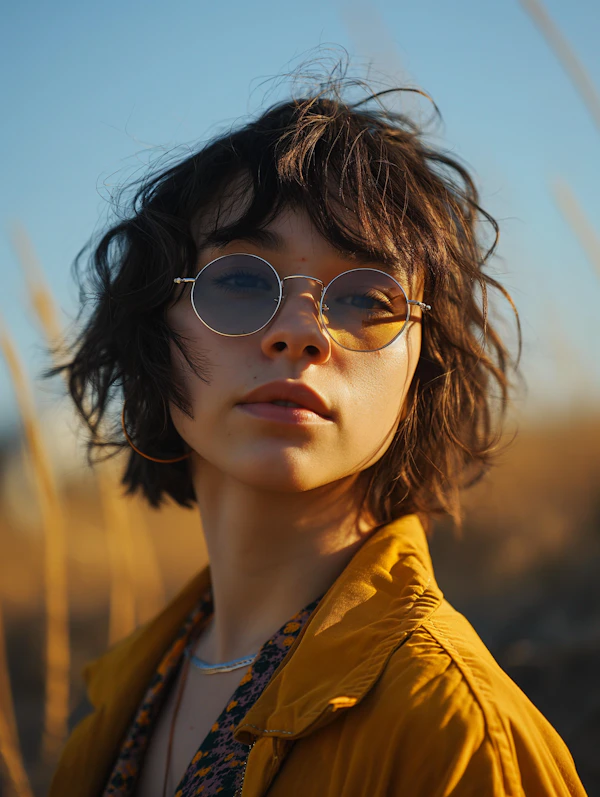 Contemplative Sunrise Portrait