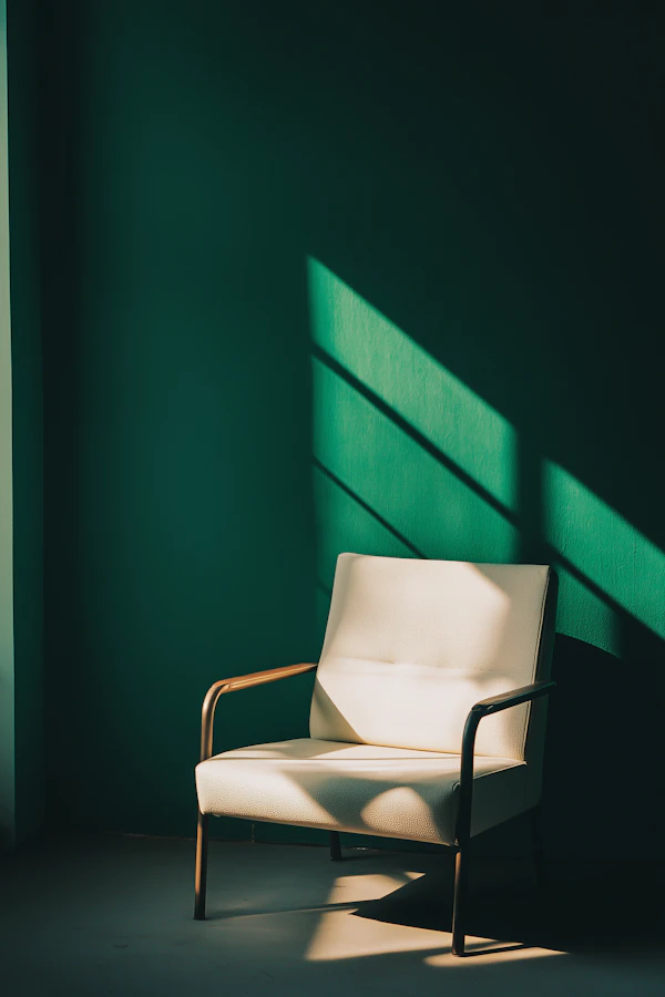 Minimalist Armchair Scene