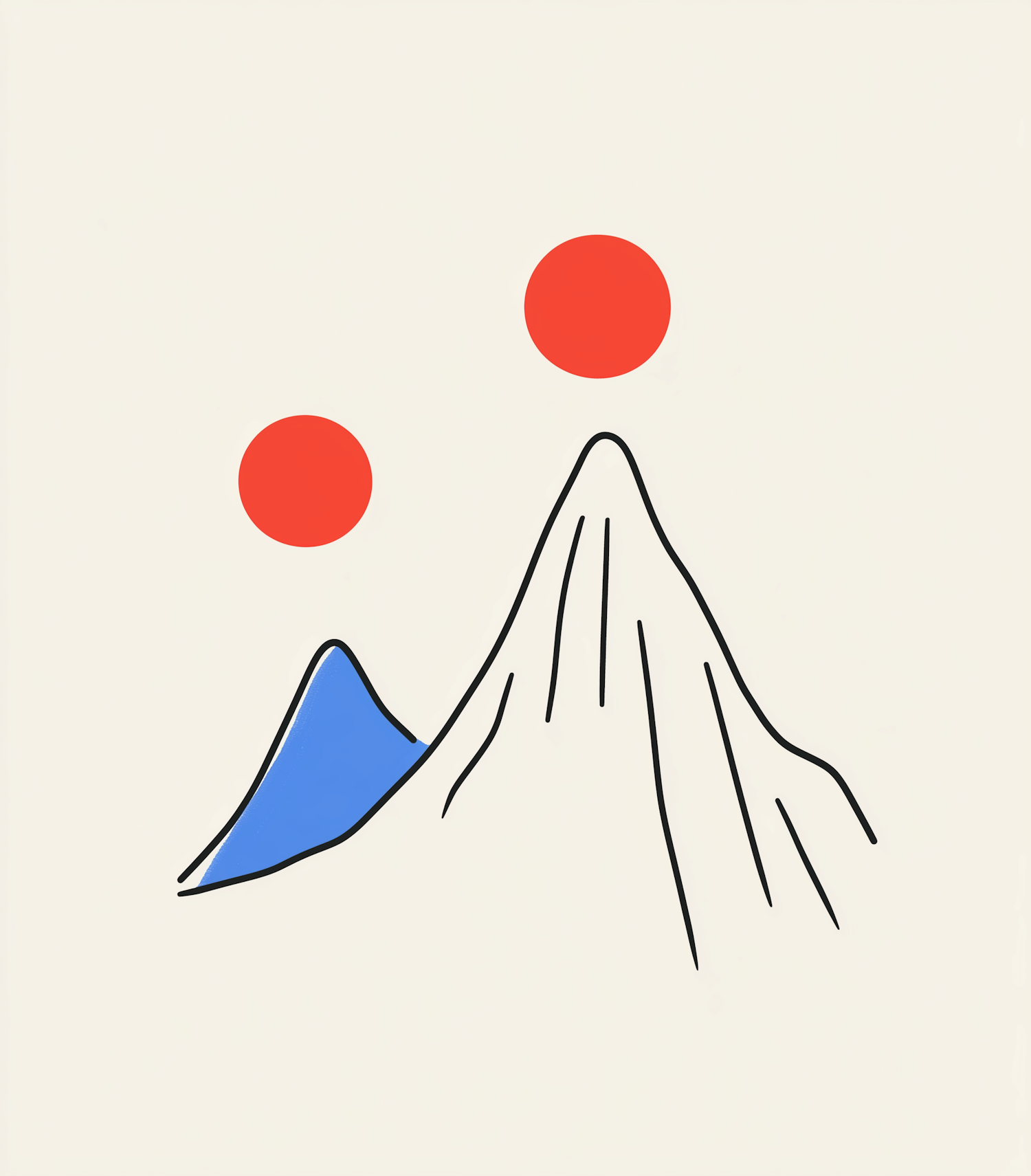 Minimalist Mountain Illustration