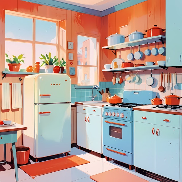 Retro-Style Kitchen