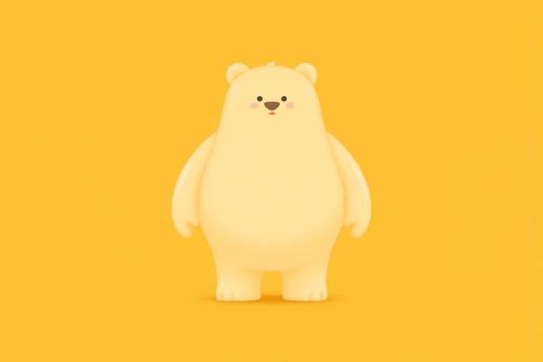 Minimalist Bear Art
