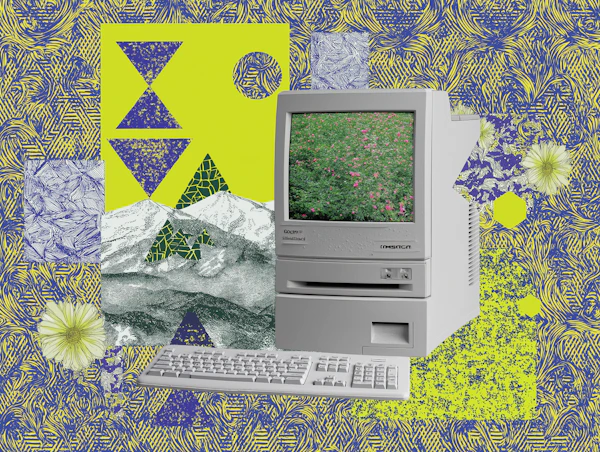 Retro Computer Collage