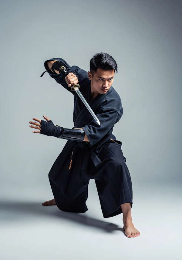 Martial Artist in Action