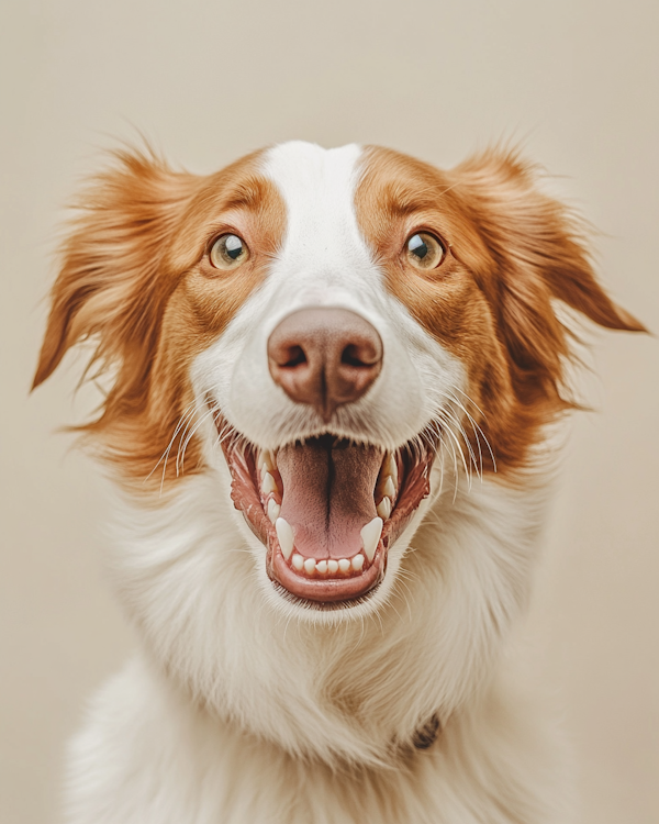 Joyful Dog Close-Up