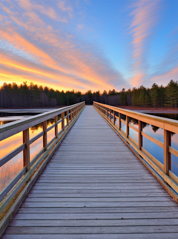 Twilight Serenity on the Symmetrical Boardwalk