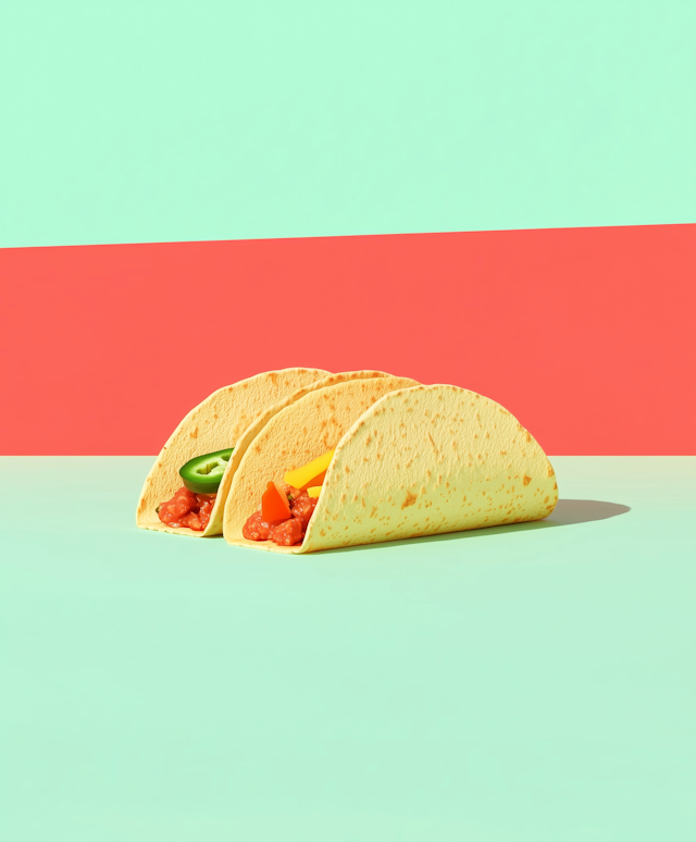 Colorful Tacos Display