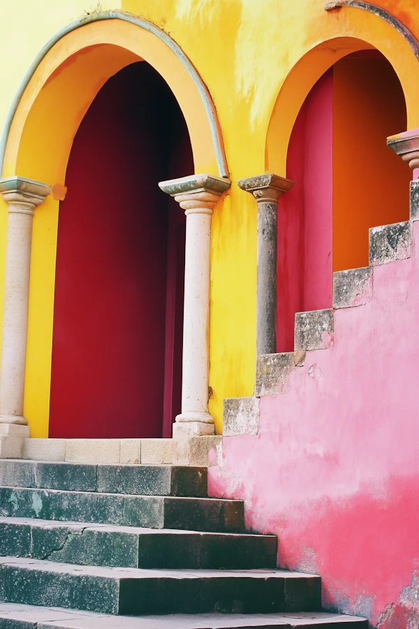 Vibrant Architectural Scene