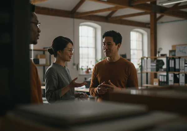 Office Discussion Scene