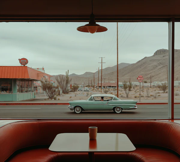Retro Diner Scene