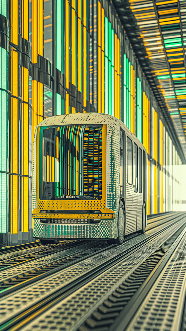 Futuristic Tram Station