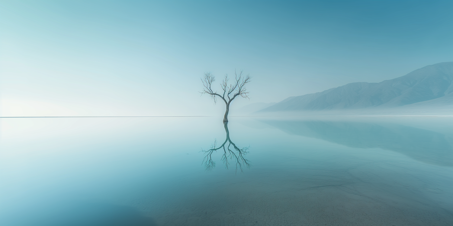 Solitary Tree by Tranquil Waters