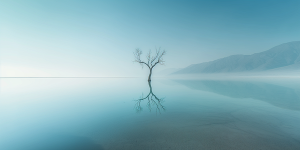 Solitary Tree by Tranquil Waters