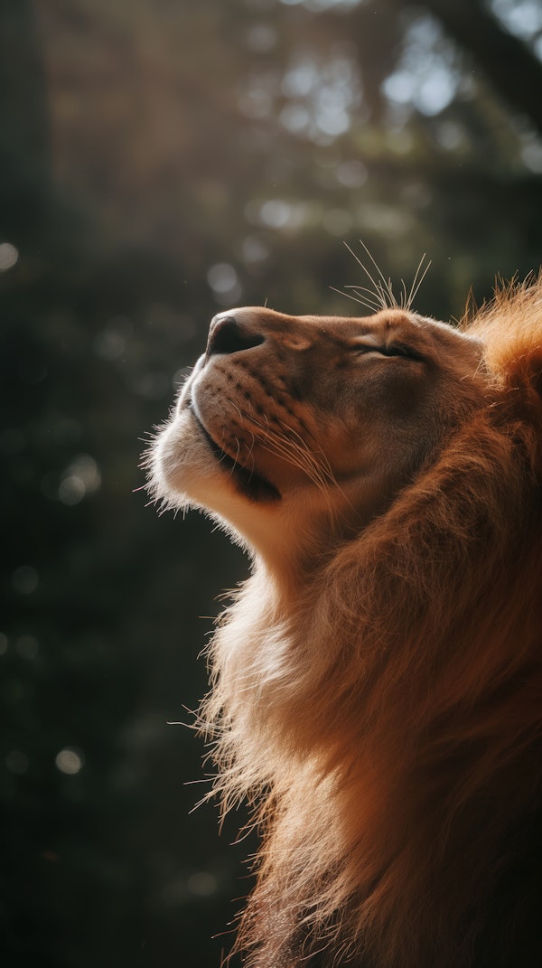 Majestic Lion in Reverie