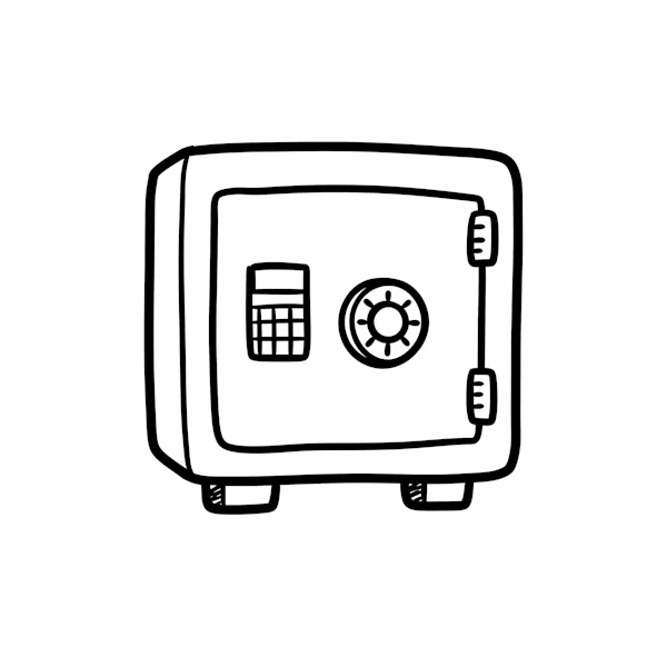 Cartoon Safe Drawing