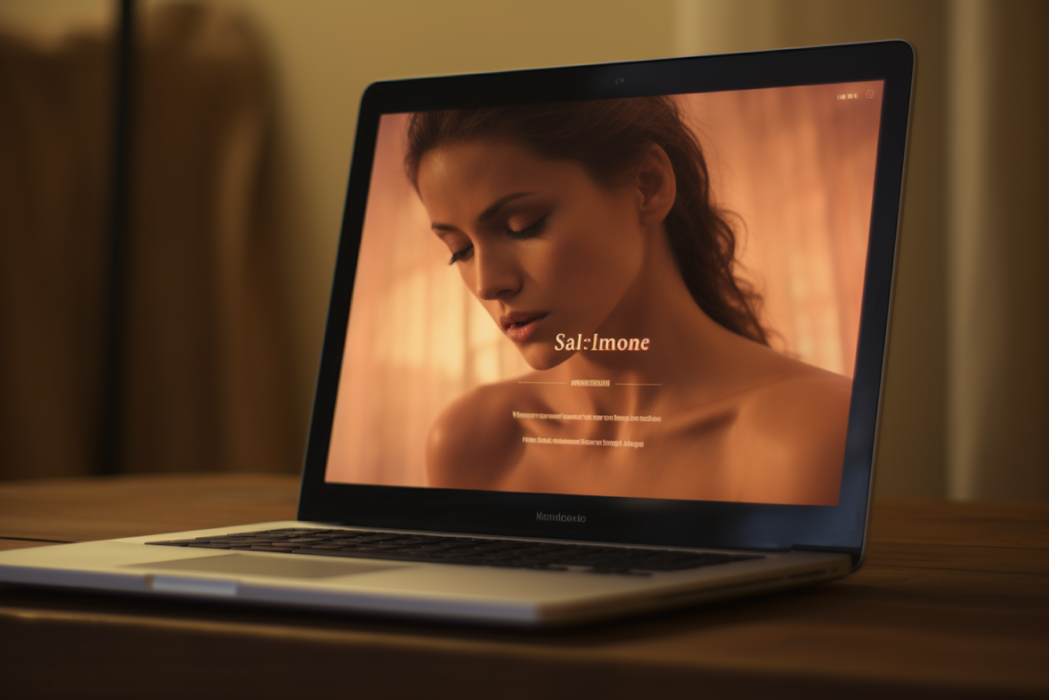 Serene Beauty Laptop Display