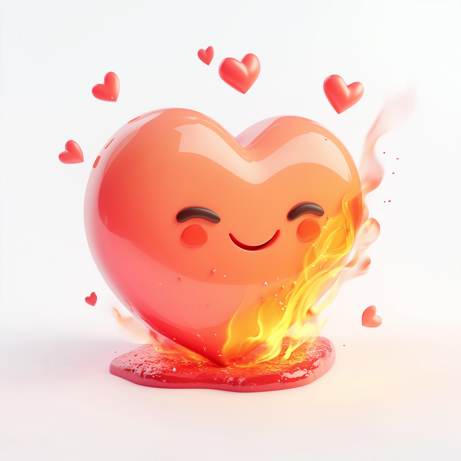 Fiery Heart of Passion